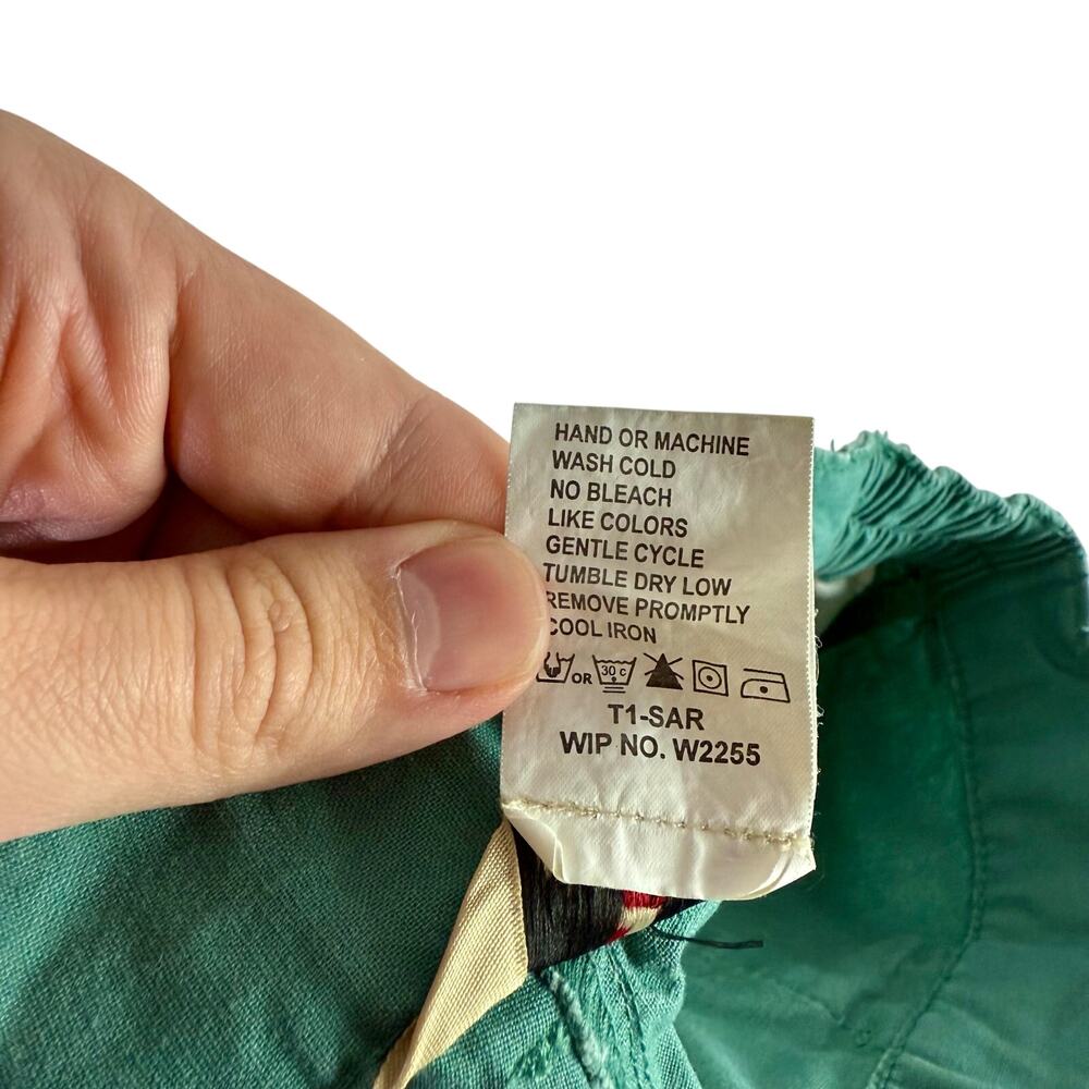 Woolrich Women's 12 Teal 100% Cotton Convertible Cargo Pants Shorts 1012WS - Picture 4 of 11